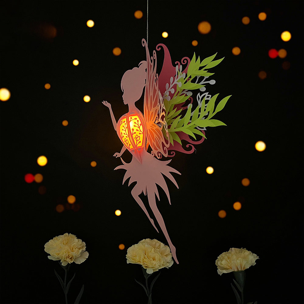 Fairy - 3D Fairy Paper Cut Lantern File  - Cricut File  - VEKTOR KRAFT
