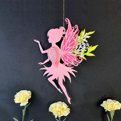 Fairy - 3D Fairy Paper Cut Lantern File  - Cricut File  - VEKTOR KRAFT