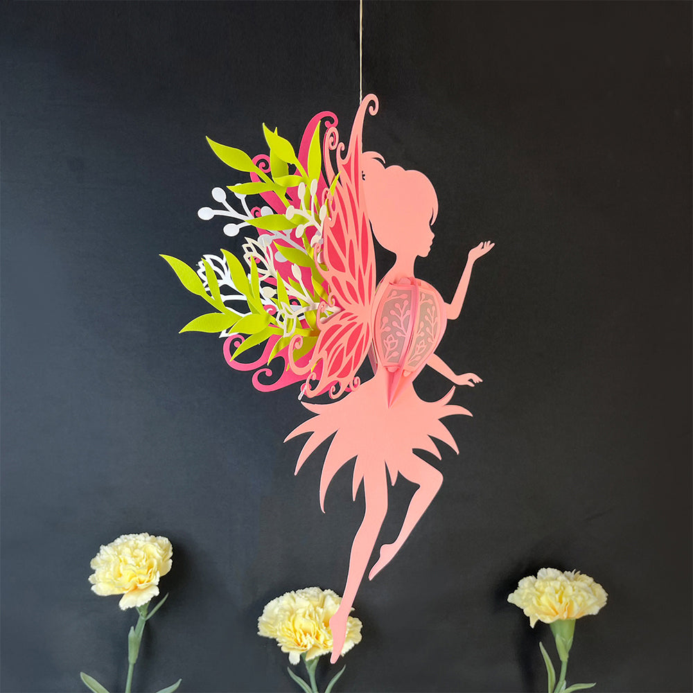 Fairy - 3D Fairy Paper Cut Lantern File  - Cricut File  - VEKTOR KRAFT