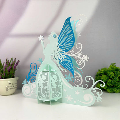 Fairy Winter - 3D Fairy Paper Cut Lantern File  - Cricut File  - VEKTOR KRAFT