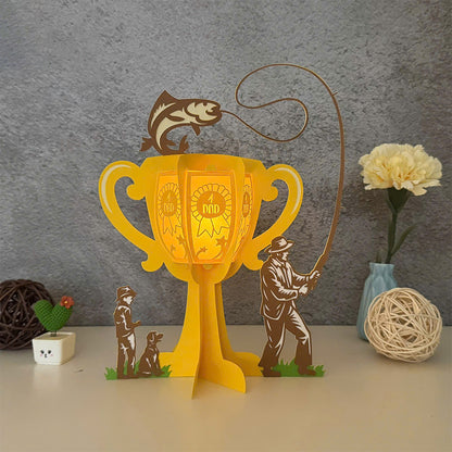 Father's Day 2 - 3D Father Paper Lantern File  - Cricut File  - VEKTOR KRAFT