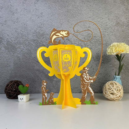 Father's Day 2 - 3D Father Paper Lantern File  - Cricut File  - VEKTOR KRAFT