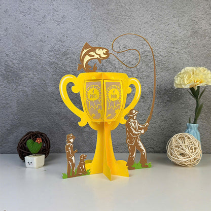 Father's Day 2 - 3D Father Paper Lantern File  - Cricut File  - VEKTOR KRAFT
