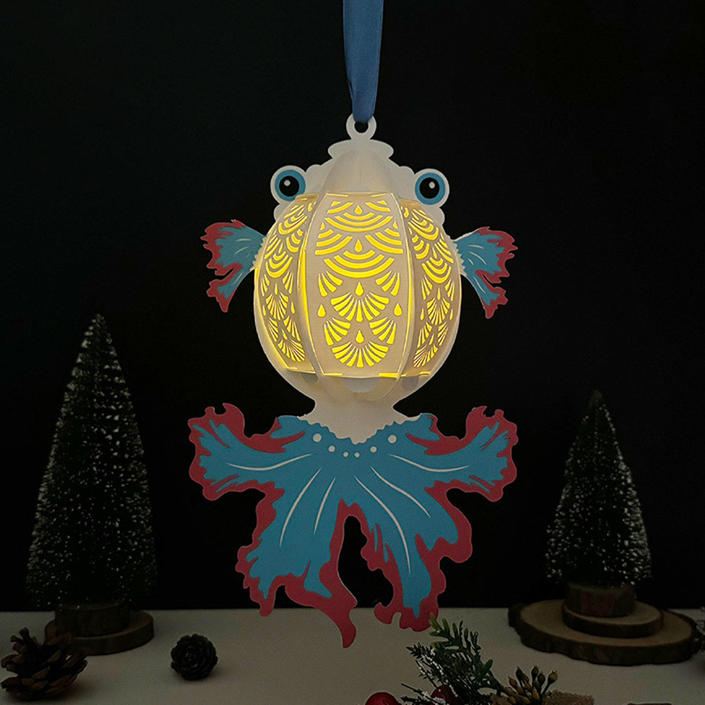 Fish 3 - 3D Animal Paper Lantern File  - Cricut File  - VEKTOR KRAFT