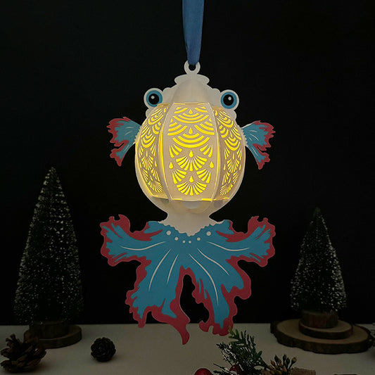 Fish 3 - 3D Animal Paper Lantern File  - Cricut File  - VEKTOR KRAFT