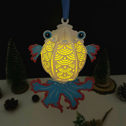 Fish 3 - 3D Animal Paper Lantern File  - Cricut File  - VEKTOR KRAFT