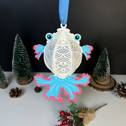 Fish 3 - 3D Animal Paper Lantern File  - Cricut File  - VEKTOR KRAFT