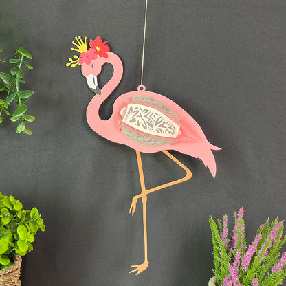 Flamingo - 3D Animal Paper Lantern File  - Cricut File  - VEKTOR KRAFT