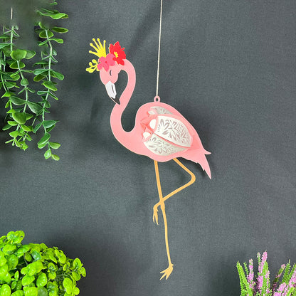 Flamingo - 3D Animal Paper Lantern File  - Cricut File  - VEKTOR KRAFT