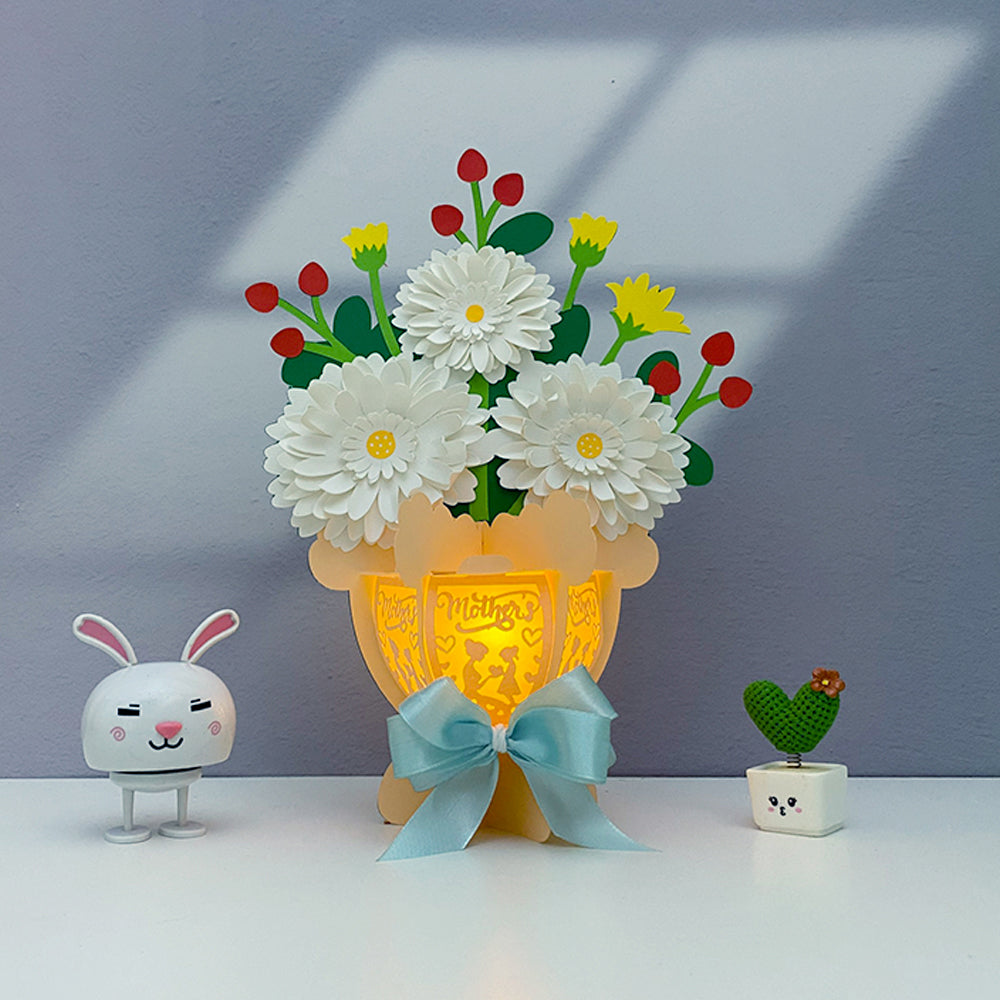 Flower Bouquet - 3D Flower Paper Lantern File  - Cricut File  - VEKTOR KRAFT