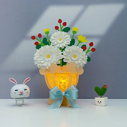 Flower Bouquet - 3D Flower Paper Lantern File  - Cricut File  - VEKTOR KRAFT