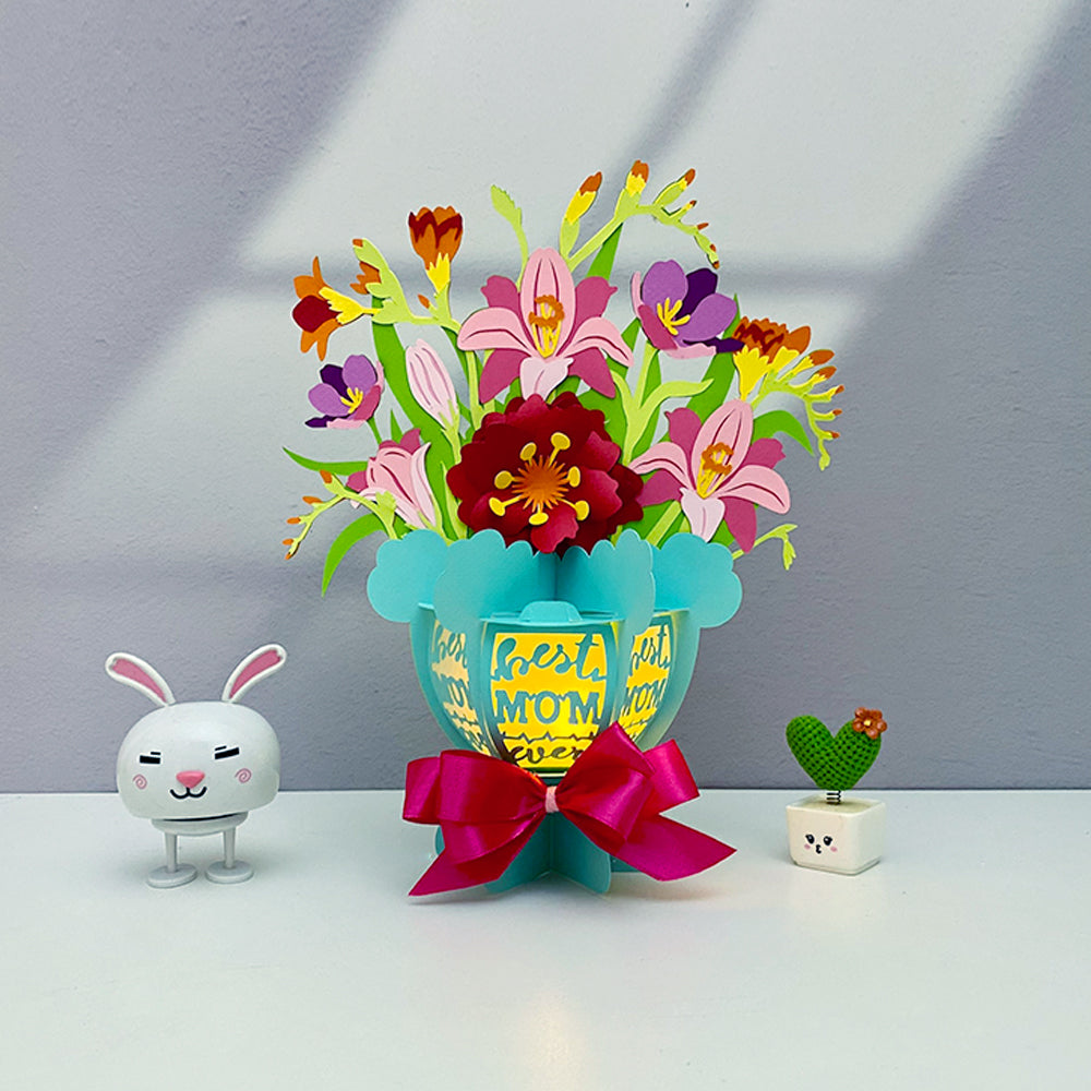 Flower Bouquet 2 - 3D Flower Paper Lantern File  - Cricut File  - VEKTOR KRAFT