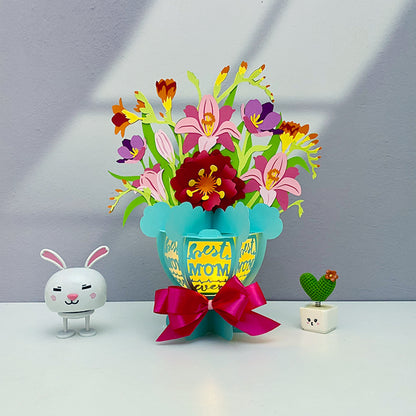 Flower Bouquet 2 - 3D Flower Paper Lantern File  - Cricut File  - VEKTOR KRAFT