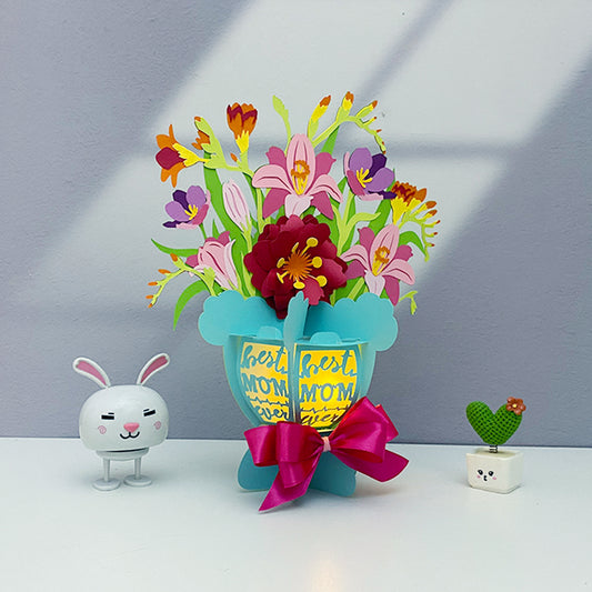 Flower Bouquet 2 - 3D Flower Paper Lantern File  - Cricut File  - VEKTOR KRAFT