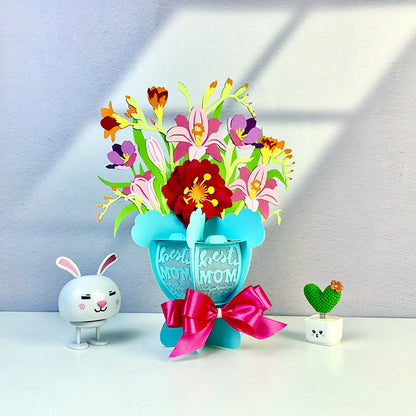 Flower Bouquet 2 - 3D Flower Paper Lantern File  - Cricut File  - VEKTOR KRAFT