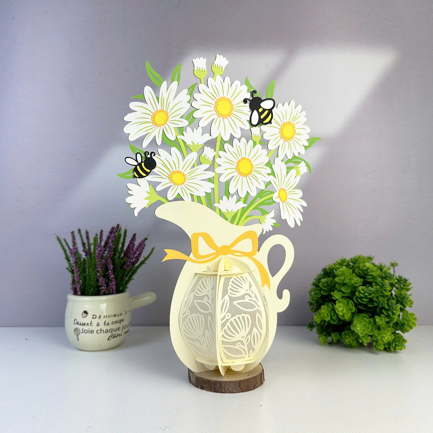 Daisy - 3D Flower Vase Paper Lantern File  - Cricut File  - VEKTOR KRAFT