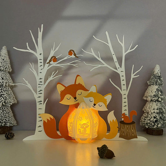 Fox - 3D Animal Paper Lantern File  - Cricut File  - VEKTOR KRAFT