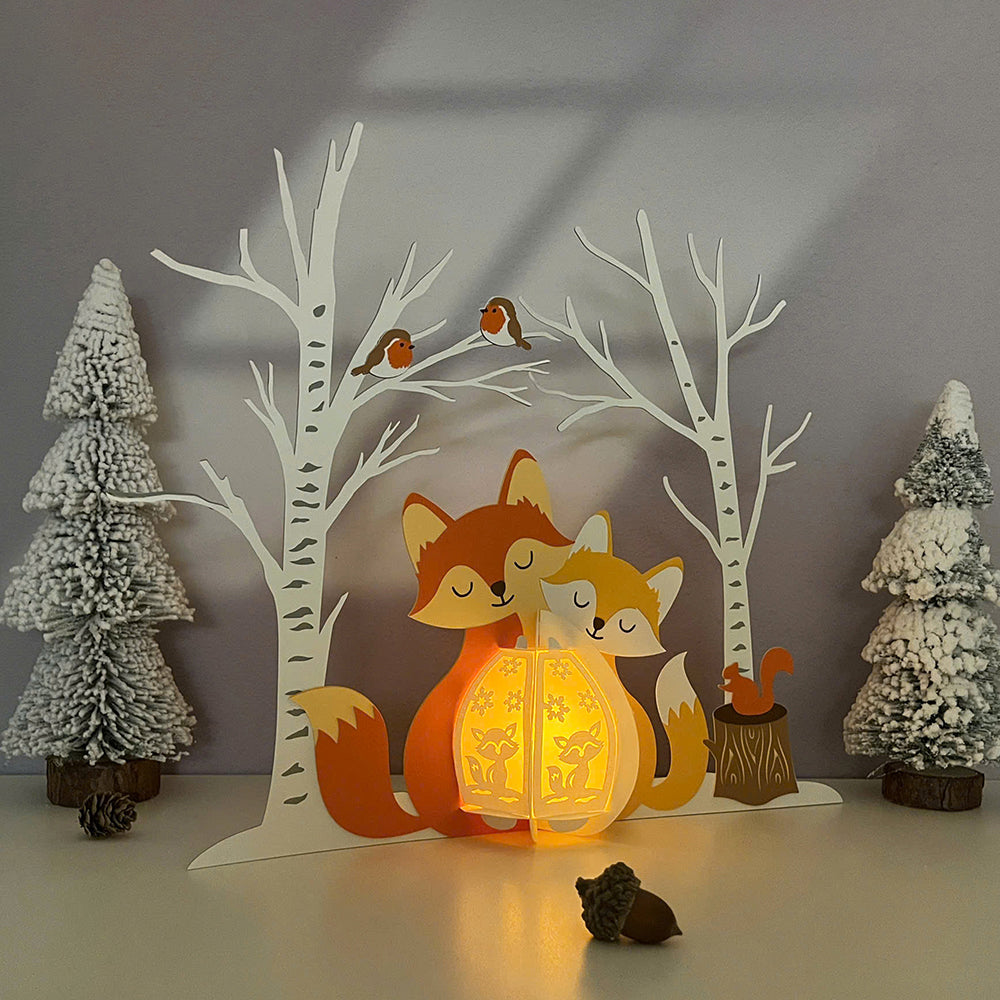 Fox - 3D Animal Paper Lantern File  - Cricut File  - VEKTOR KRAFT