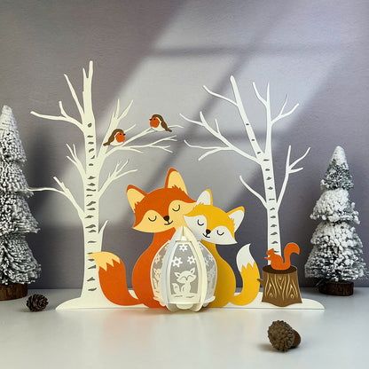 Fox - 3D Animal Paper Lantern File  - Cricut File  - VEKTOR KRAFT