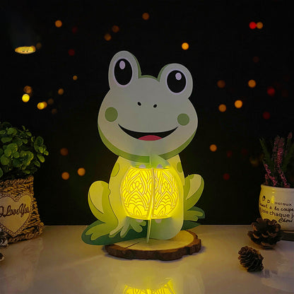 Frog - 3D Animal Paper Lantern File  - Cricut File  - VEKTOR KRAFT