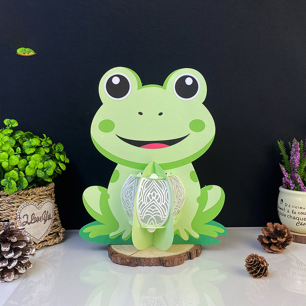 Frog - 3D Animal Paper Lantern File  - Cricut File  - VEKTOR KRAFT