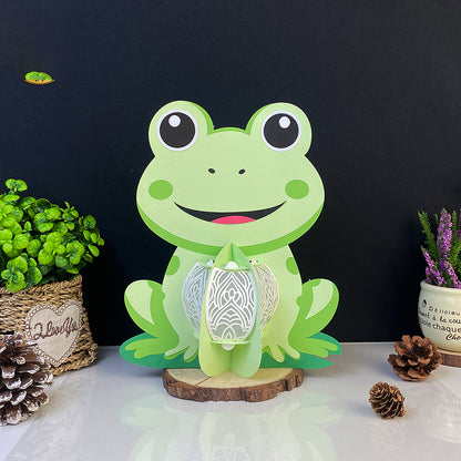 Frog - 3D Animal Paper Lantern File  - Cricut File  - VEKTOR KRAFT
