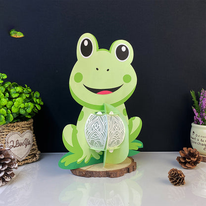 Frog - 3D Animal Paper Lantern File  - Cricut File  - VEKTOR KRAFT