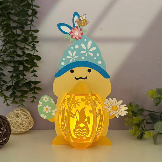 Funny Easter Gnome - 3D Easter Paper Lantern File  - Cricut File  - VEKTOR KRAFT