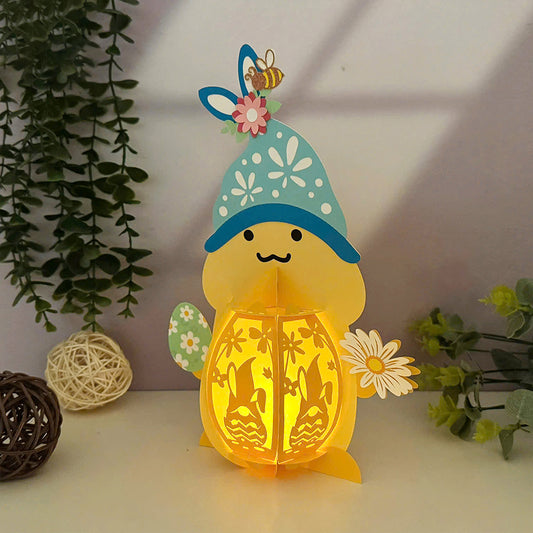 Funny Easter Gnome - 3D Easter Paper Lantern File  - Cricut File  - VEKTOR KRAFT