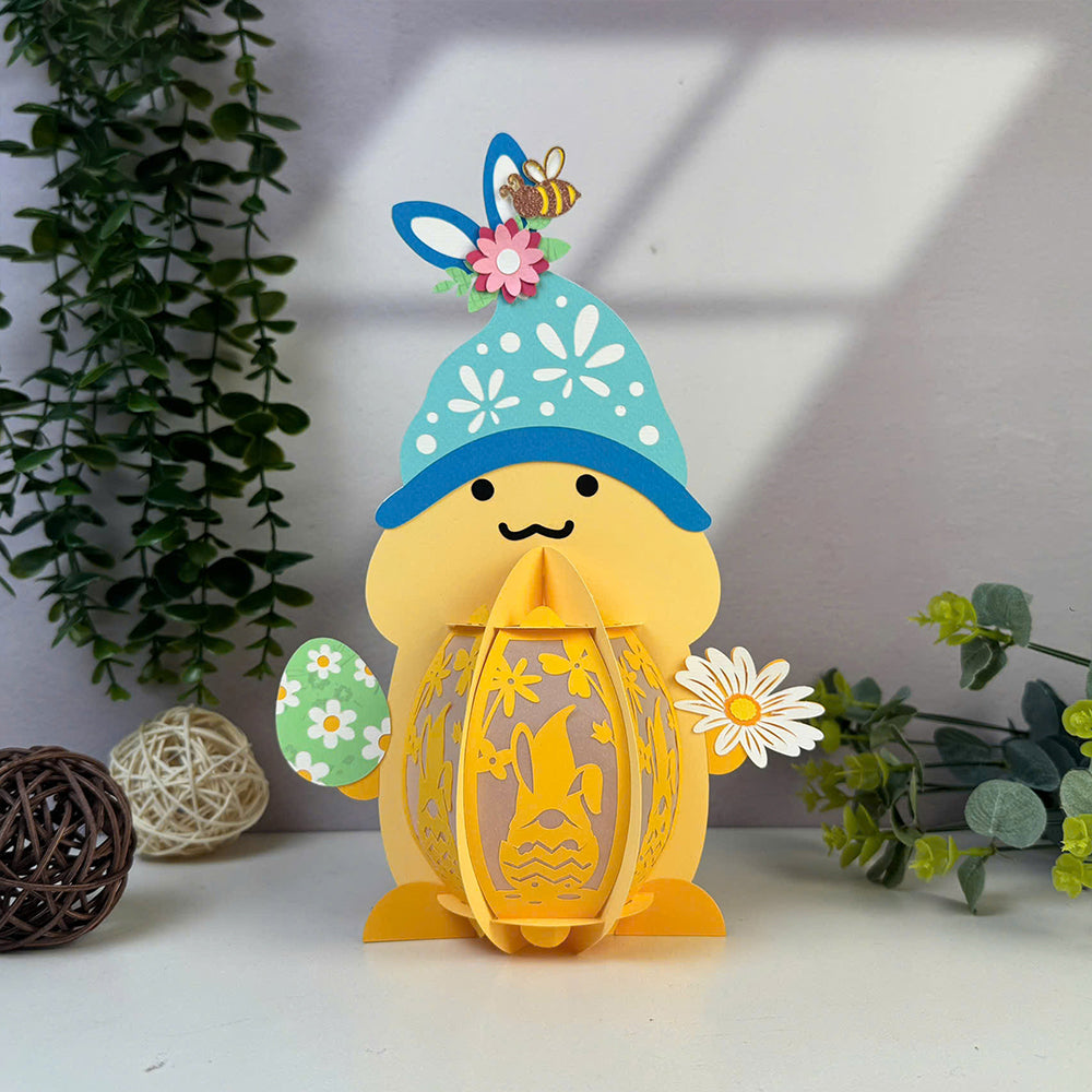 Funny Easter Gnome - 3D Easter Paper Lantern File  - Cricut File  - VEKTOR KRAFT