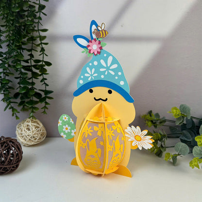 Funny Easter Gnome - 3D Easter Paper Lantern File  - Cricut File  - VEKTOR KRAFT