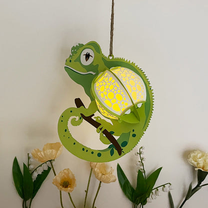 Gecko - 3D Animal Paper Lantern File  - Cricut File  - VEKTOR KRAFT