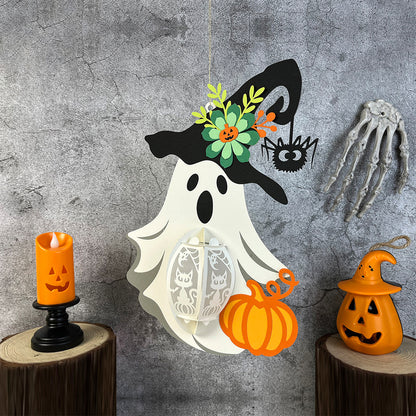 Ghost - 3D Halloween Paper Lantern File - Cricut File  - VEKTOR KRAFT