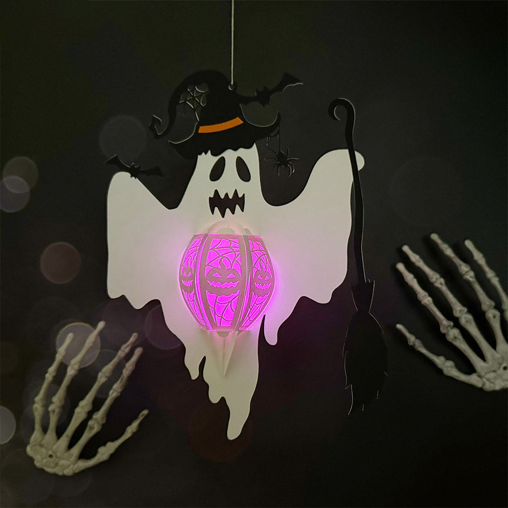 Ghost 2 - 3D Halloween Paper Lantern File - Cricut File  - VEKTOR KRAFT