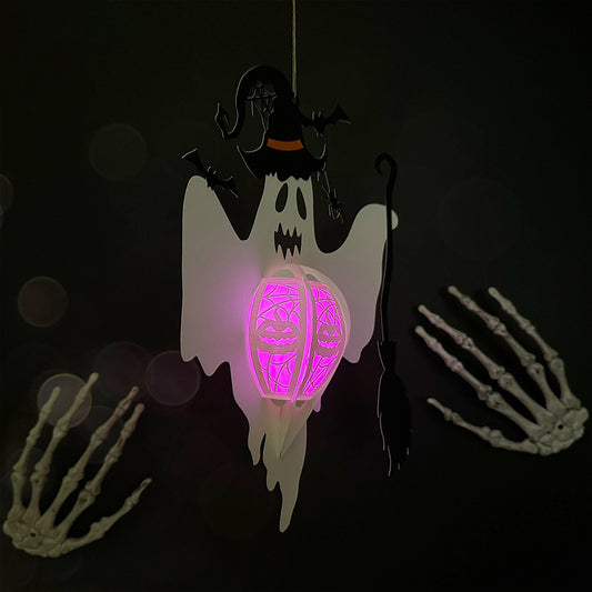 Ghost 2 - 3D Halloween Paper Lantern File - Cricut File  - VEKTOR KRAFT
