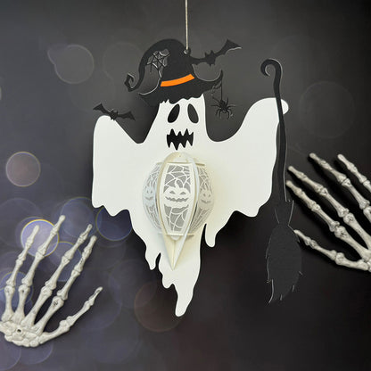 Ghost 2 - 3D Halloween Paper Lantern File - Cricut File  - VEKTOR KRAFT