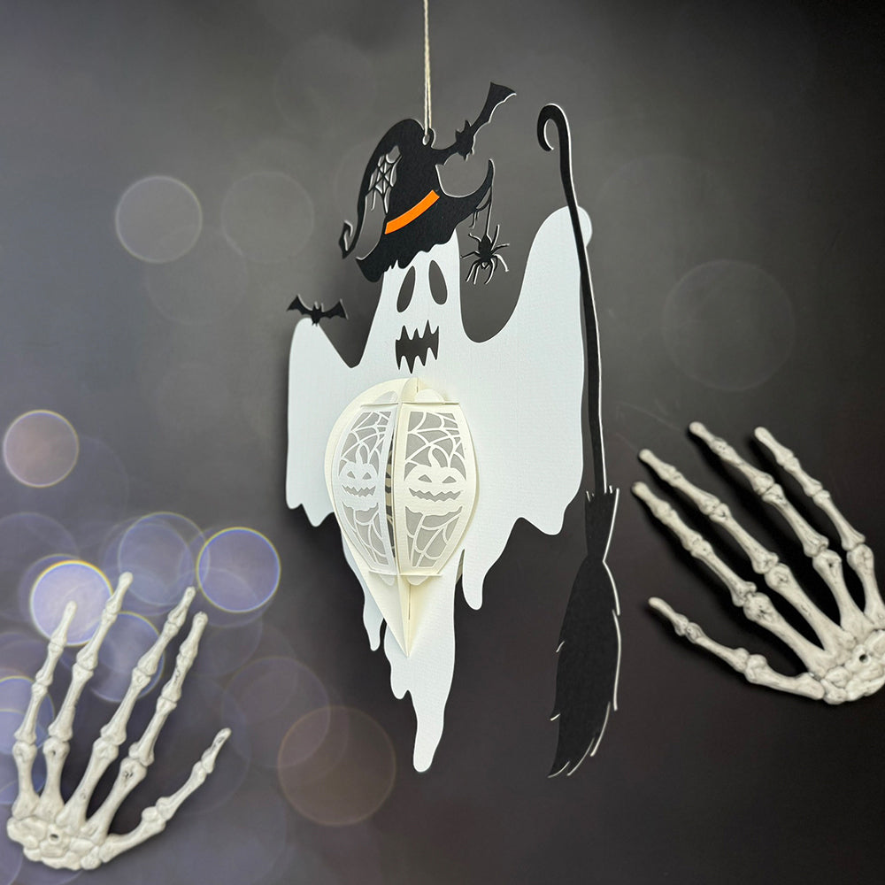 Ghost 2 - 3D Halloween Paper Lantern File - Cricut File  - VEKTOR KRAFT