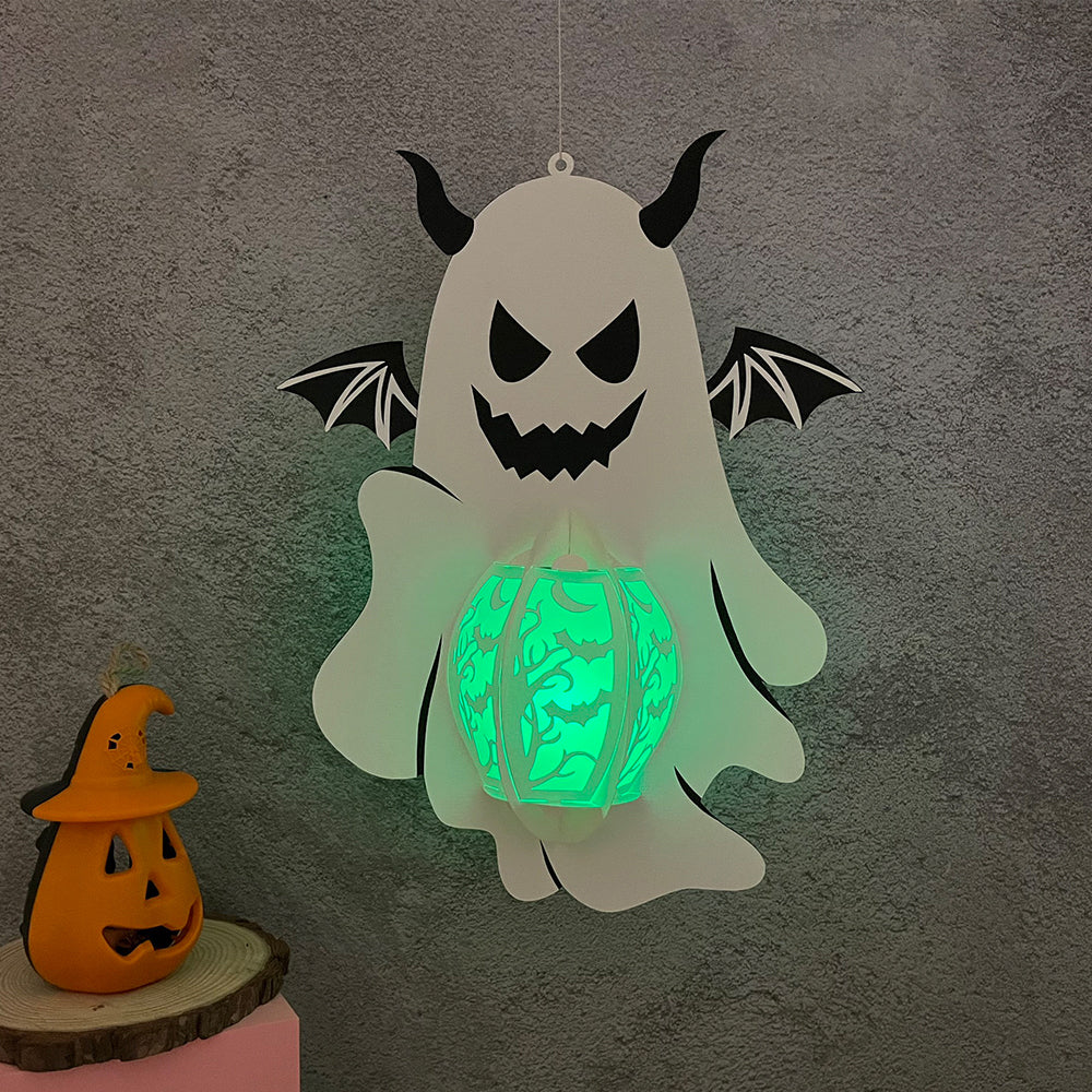 Ghost 3 - 3D Halloween Paper Lantern File - Cricut File  - VEKTOR KRAFT