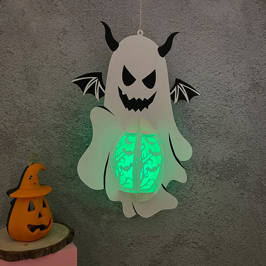 Ghost 3 - 3D Halloween Paper Lantern File - Cricut File  - VEKTOR KRAFT