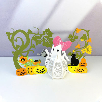 Ghost Plant - 3D Halloween Paper Lantern File - Cricut File  - VEKTOR KRAFT