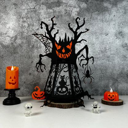 Ghost Tree - 3D Halloween Paper Lantern File - Cricut File  - VEKTOR KRAFT