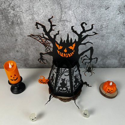 Ghost Tree - 3D Halloween Paper Lantern File - Cricut File  - VEKTOR KRAFT