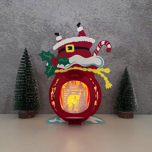 Gift Bag 4 - 3D Christmas Lantern File - Cricut File  - VEKTOR KRAFT