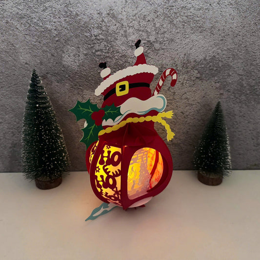 Gift Bag 4 - 3D Christmas Lantern File - Cricut File  - VEKTOR KRAFT