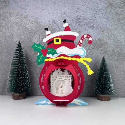 Gift Bag 4 - 3D Christmas Lantern File - Cricut File  - VEKTOR KRAFT