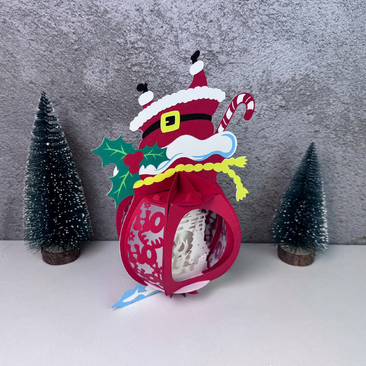 Gift Bag 4 - 3D Christmas Lantern File - Cricut File  - VEKTOR KRAFT