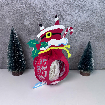 Gift Bag 4 - 3D Christmas Lantern File - Cricut File  - VEKTOR KRAFT