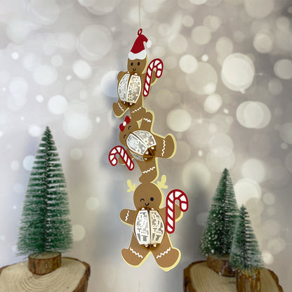 Gingerbread - 3D Christmas Paper Cut Lantern File - Cricut File  - VEKTOR KRAFT