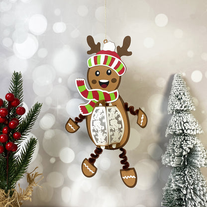 Gingerbread Hanging - 3D Christmas Paper Cut Lantern File - Cricut File  - VEKTOR KRAFT