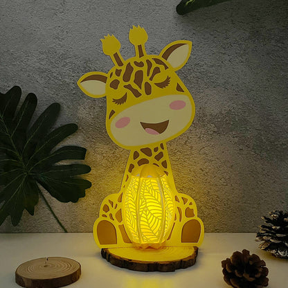 Giraffe - 3D Animal Paper Lantern File  - Cricut File  - VEKTOR KRAFT